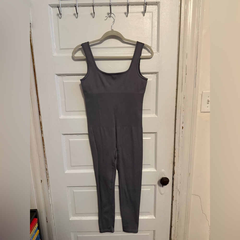 Chic Charcoal Sleeveless Jumpsuit